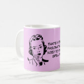 単語裁判所の報告の引用文を綴る方法 コーヒーマグカップ (正面左)