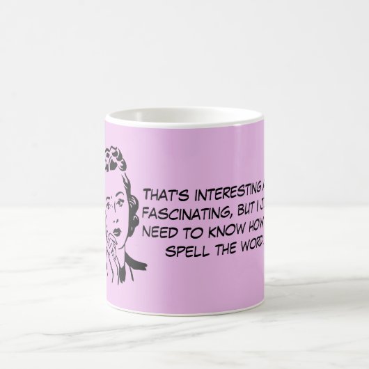 単語裁判所の報告の引用文を綴る方法 コーヒーマグカップ (中央)