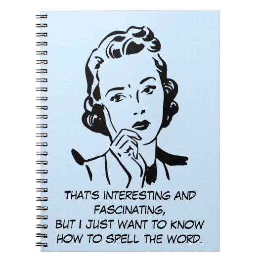 単語裁判所の報告の引用文を綴る方法 ノートブック (正面)