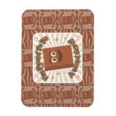 単語誇りを持ったおたくパターンスローガンおもしろいアート マグネット (縦)