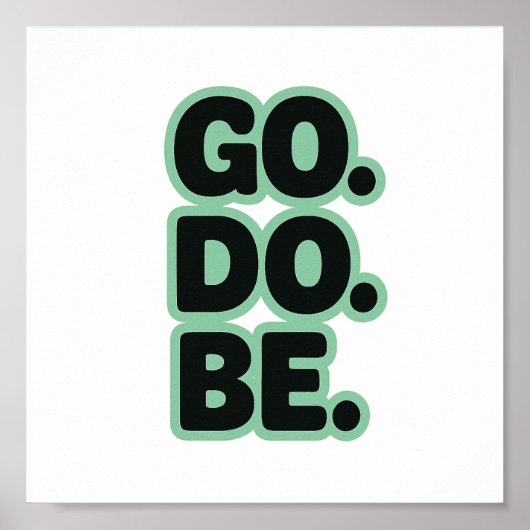 単語, やる気を起こさせるレトロ ポスター (正面)