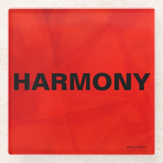 単語 ガラスコースター (正面)