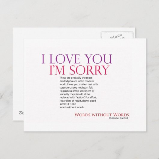 単語 ポストカード (正面/裏面)