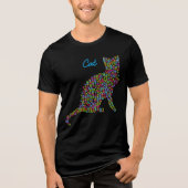 単語 猫 Tシャツ (正面)