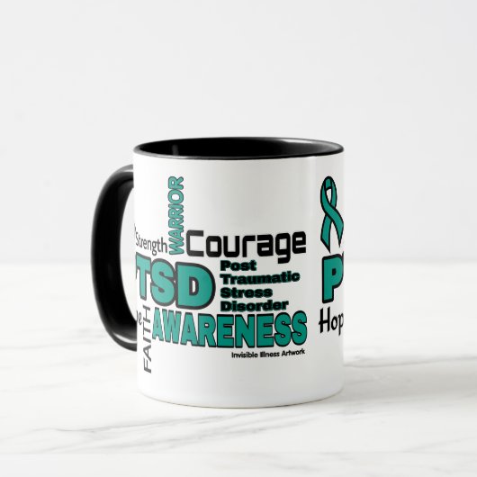 単語…PTSD マグカップ (正面左)