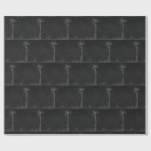 単語chalkboardでドードル賛美アート ラッピングペーパー (フラット)