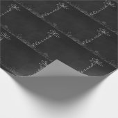 単語chalkboardでドードル賛美アート ラッピングペーパー (角)