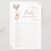 単語Scanble赤ちゃんシャワーゲーム我々は真摯に待つことができる (正面/裏面)