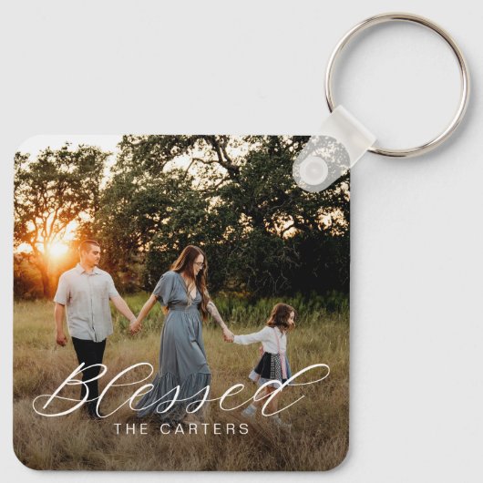 単賛美パーソナライズされたPhoto Keychain キーホルダー (裏面)