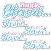 単賛美 シール (正面)