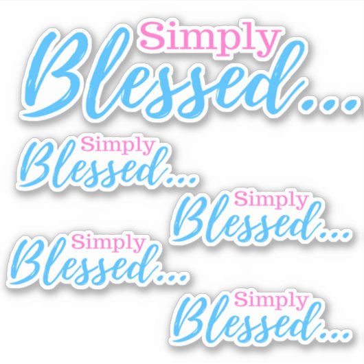 単賛美 シール (正面)