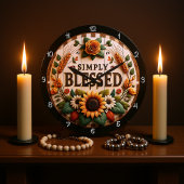 単賛美 ラージ壁時計