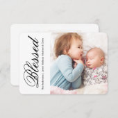 単賛美- 3x5ホリデーカード 招待状 (正面/裏面)