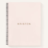 単赤面カスタムチェックリスト ノートブック (正面)