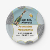 単退職したに、退職パーティーアクセサリー ペーパープレート (正面)