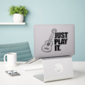 単遊位ステッカー シール (デスク上のノートパソコン)