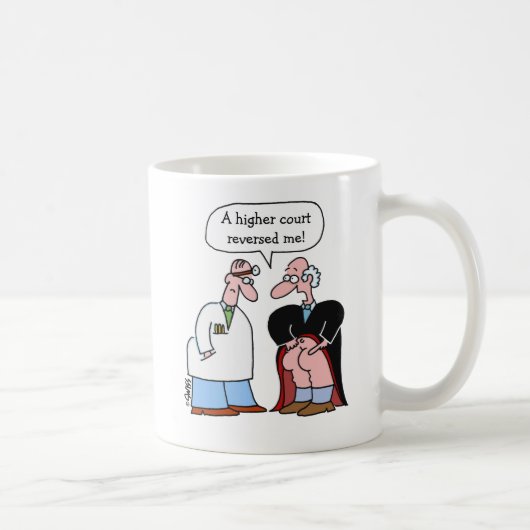 博士おもしろいと裁判官 コーヒーマグカップ (右)