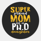博士すごい誇りを持った博士号の母 ラウンドシール (正面)