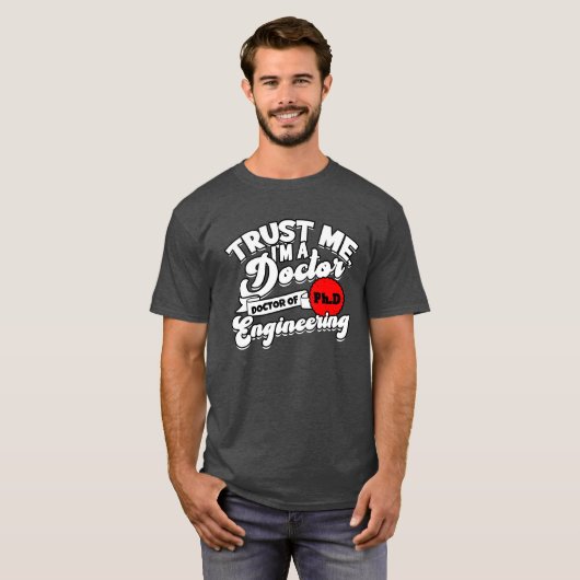 博士だよ!工学博士の男の子 Tシャツ (正面フル)