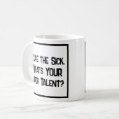 博士のすごい才能。コーヒーマグ コーヒーマグカップ (正面左)