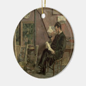 博士のマルチネーゼ1878年ポートレート(キャンバスの油) セラミックオーナメント (左)