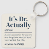 博士の真実の定義 PhD 卒業記念のオリジナルグッズ キーホルダー (裏面)