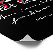 博士の賢明な書おもしろい語の文字 ポスター (角)