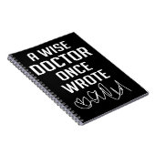 博士の贈り物書を一度賢いおもしろい医者 ノートブック (右側)