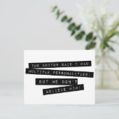 博士のSaid I Haveの多数人格 ポストカード (スタンド正面)