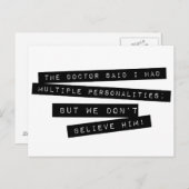 博士のSaid I Haveの多数人格 ポストカード (正面/裏面)