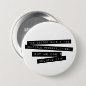 博士のSaid I Haveの多数人格 缶バッジ (正面&裏面)