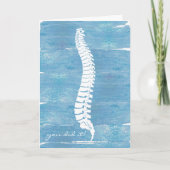 博士カイロプラクティック卒業カード、DC卒業。 カード (正面)