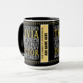 博士パーソナライズされたおもしろい退職した、退職マグカップ マグカップ (正面左)