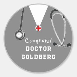 博士卒業祝い ラウンドシール