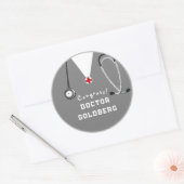 博士卒業祝い ラウンドシール (封筒)