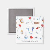 博士卒論パーソナライズされた マグネット (正面/裏面)