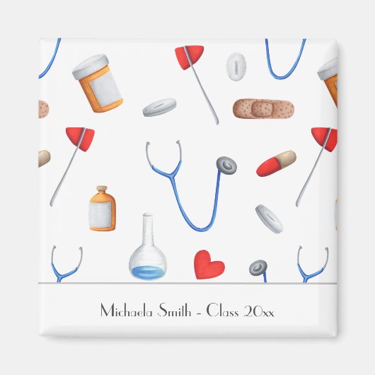 博士卒論パーソナライズされた マグネット (正面)