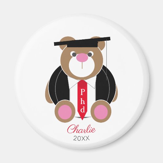 博士博士の哲学博士の贈り物おめでとうございます マグネット (正面)