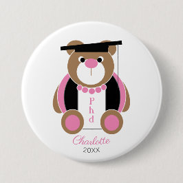 博士博士の哲学博士の贈り物おめでとうございます 缶バッジ