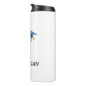 博士博士後期課程おめでとう タンブラー (回転右)