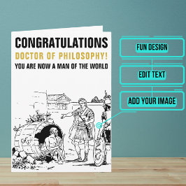 博士博士PhD Diogenes卒業カード カード
