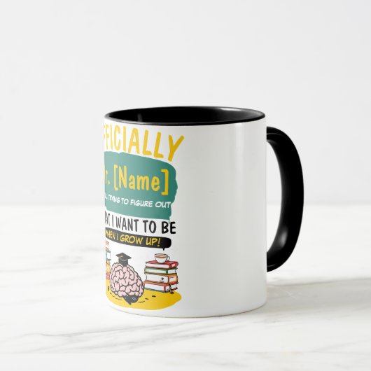 博士号おもしろい卒業 マグカップ (正面右)