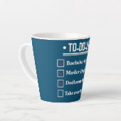 博士号おもしろい博士号 カフェラテマグ (左アングル)