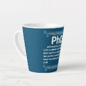 博士号おもしろい博士号 カフェラテマグ (左アングル)