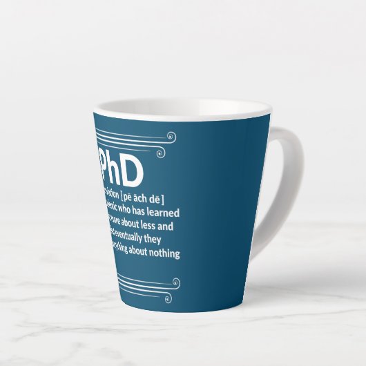 博士号おもしろい博士号 カフェラテマグ (右アングル)