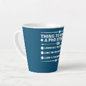 博士号おもしろい博士号 カフェラテマグ (左アングル)