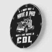 博士号は持っていないが、CDLを持っている ラージ壁時計 (傾斜)