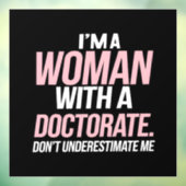 博士号を取得したおもしろい女性 ウィンドウサイン (シート3)