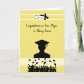 博士号を取得した図書館科学の学位カード カード (正面)