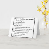 博士号を頼取らない カード (黄色い花)